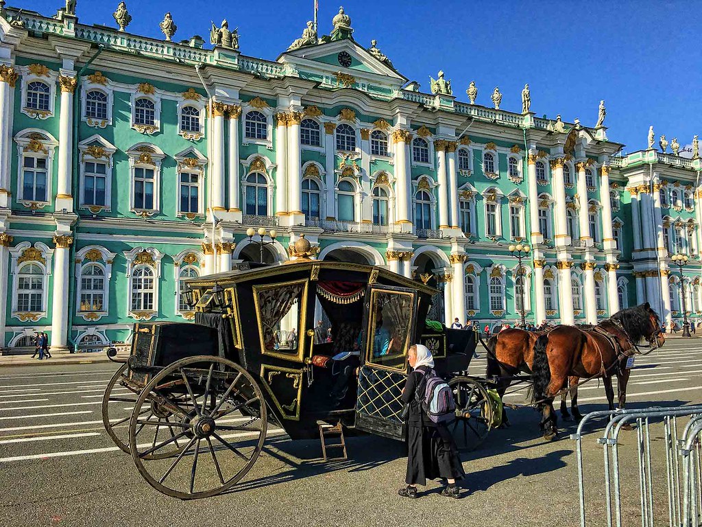 Localizado em São Petersburgo, na Rússia, o Museu Hermitage é um dos maiores expositores de arte do mundo