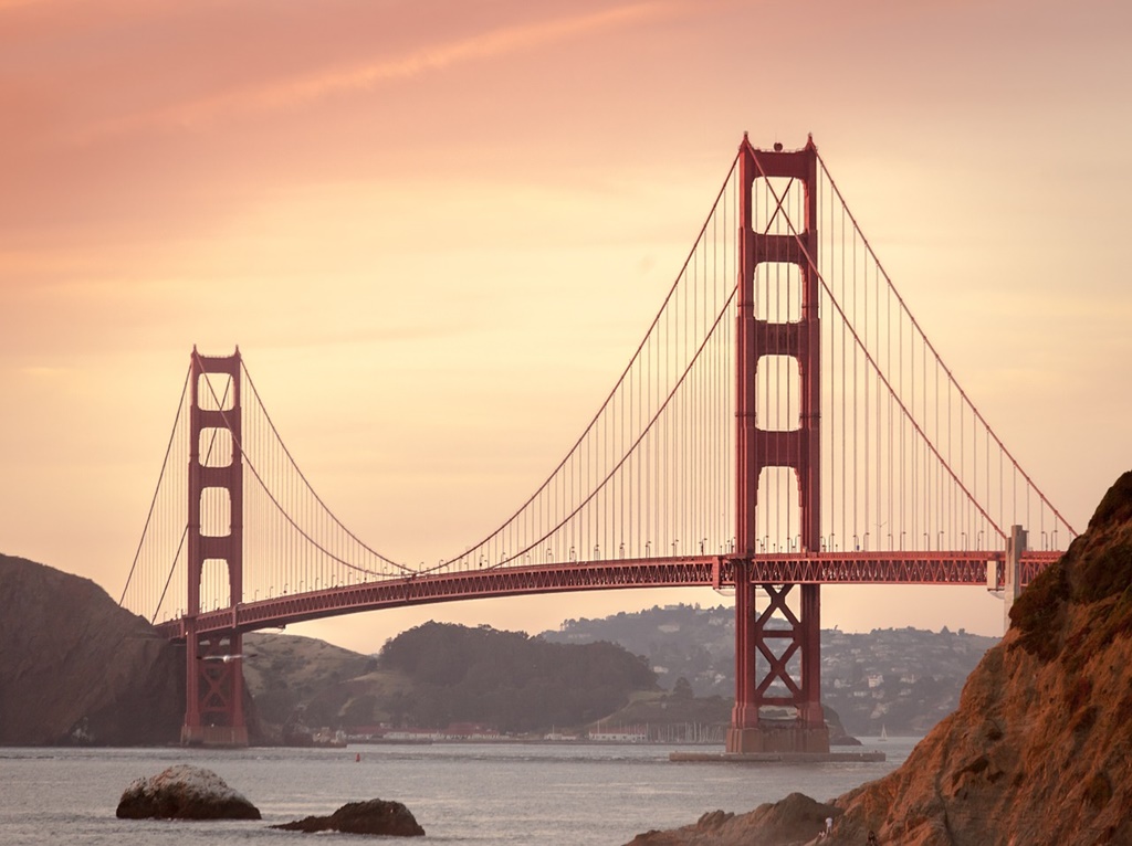 Cenários de filmes e séries da Netflix: Golden Gate em São Francisco