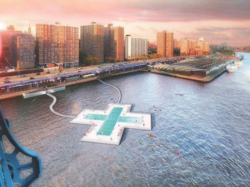 Nova York vai ganhar piscina flutuante no East River